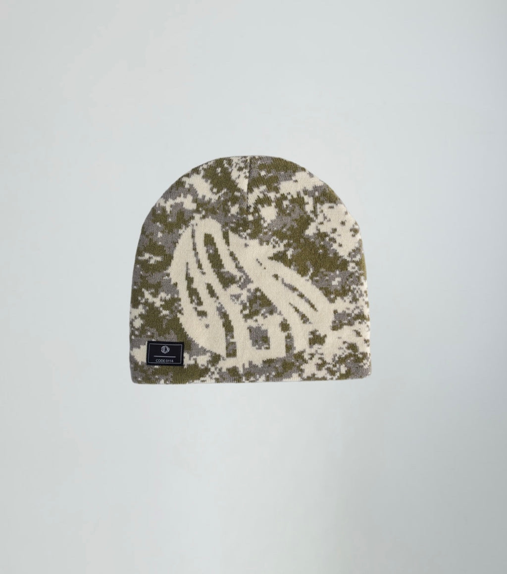 Distorted Beanie Hat ‘Camo’