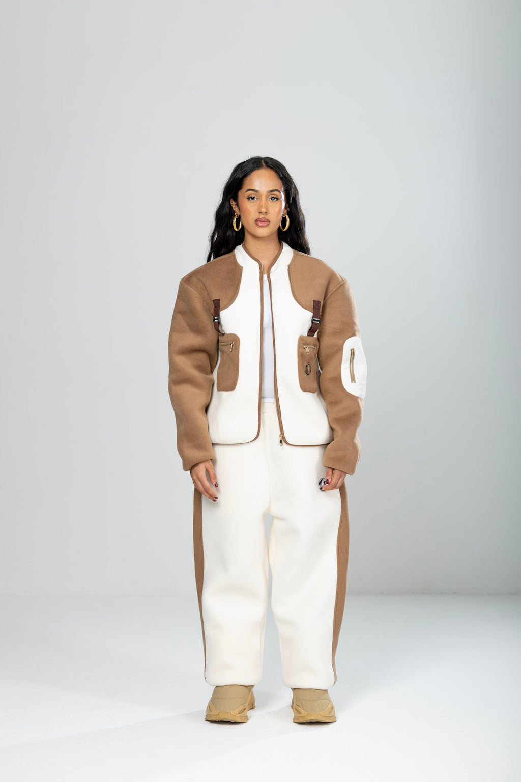 Structured Flight Jacket (Birch/Camel)