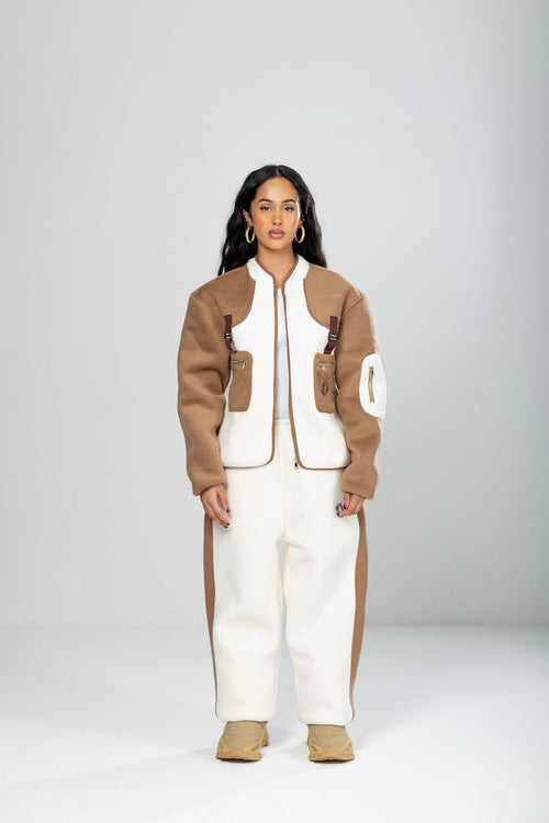 Structured Flight Jacket (Birch/Camel)