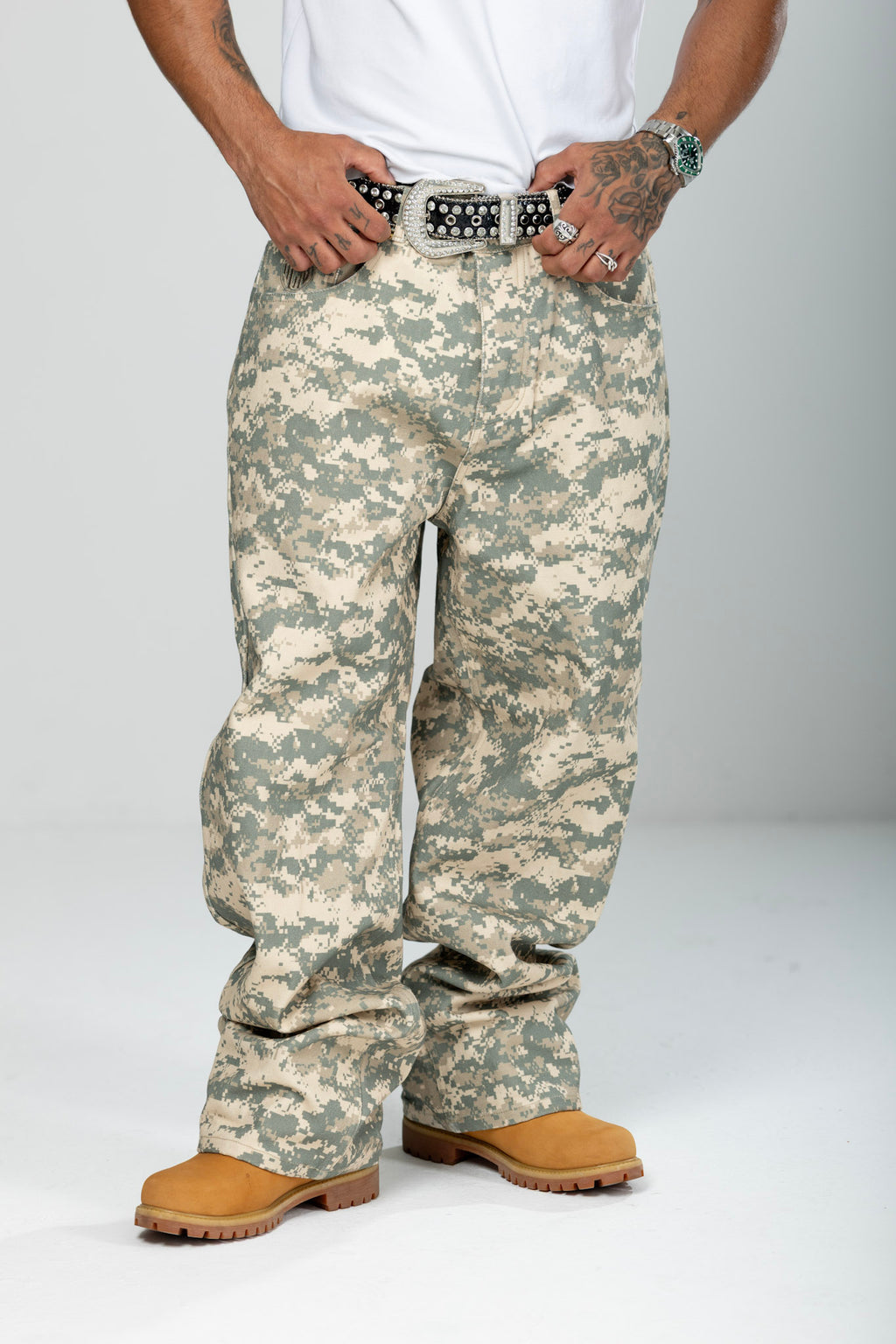 Coded Pixel Camo Denim