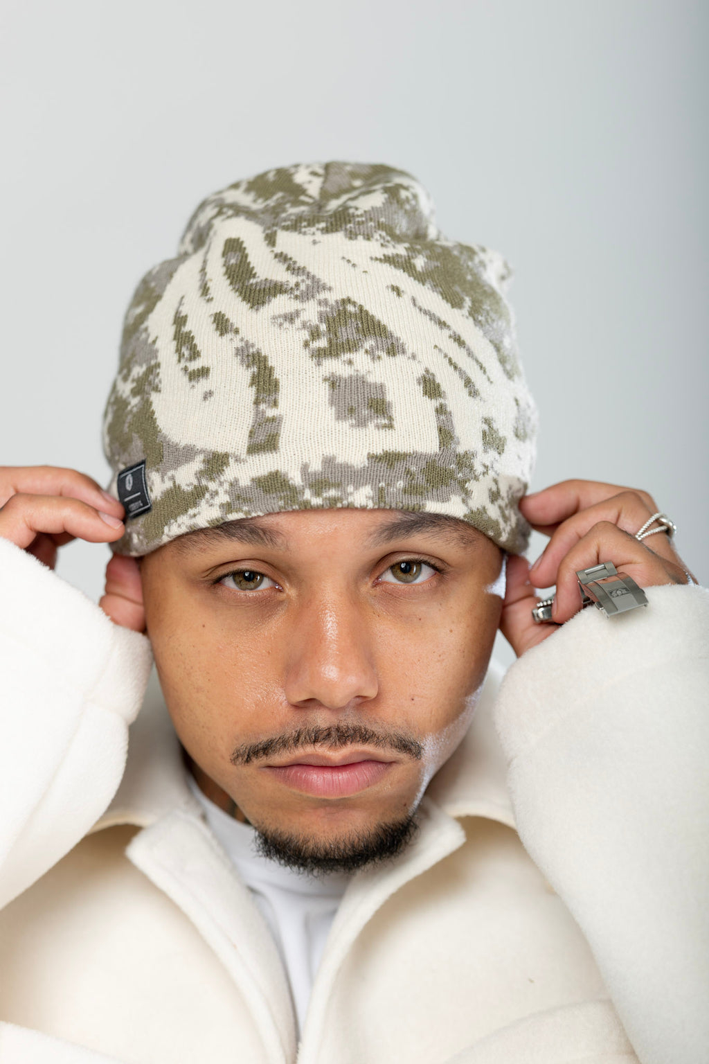 Distorted Beanie Hat ‘Camo’