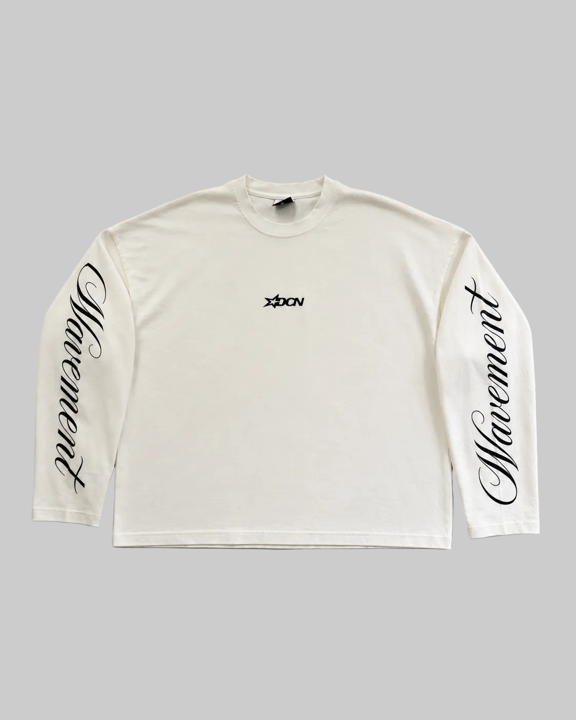 DCN Wavement Long-sleeve tee “Chalk White”