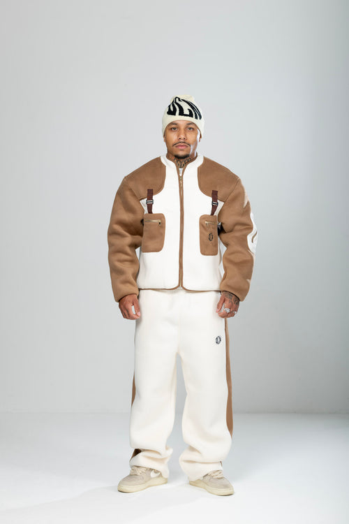Structured Flight Jacket (Birch/Camel)