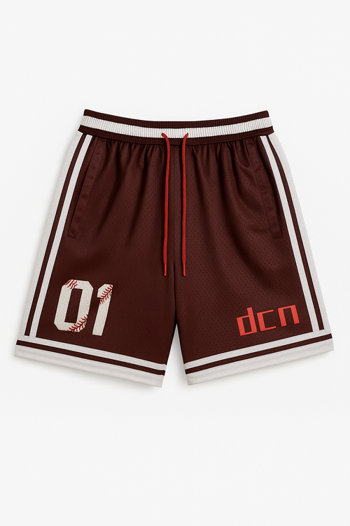 DCN jersey shorts brown
