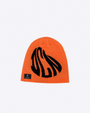 Distorted Beanie Hat ‘Orange/Black’